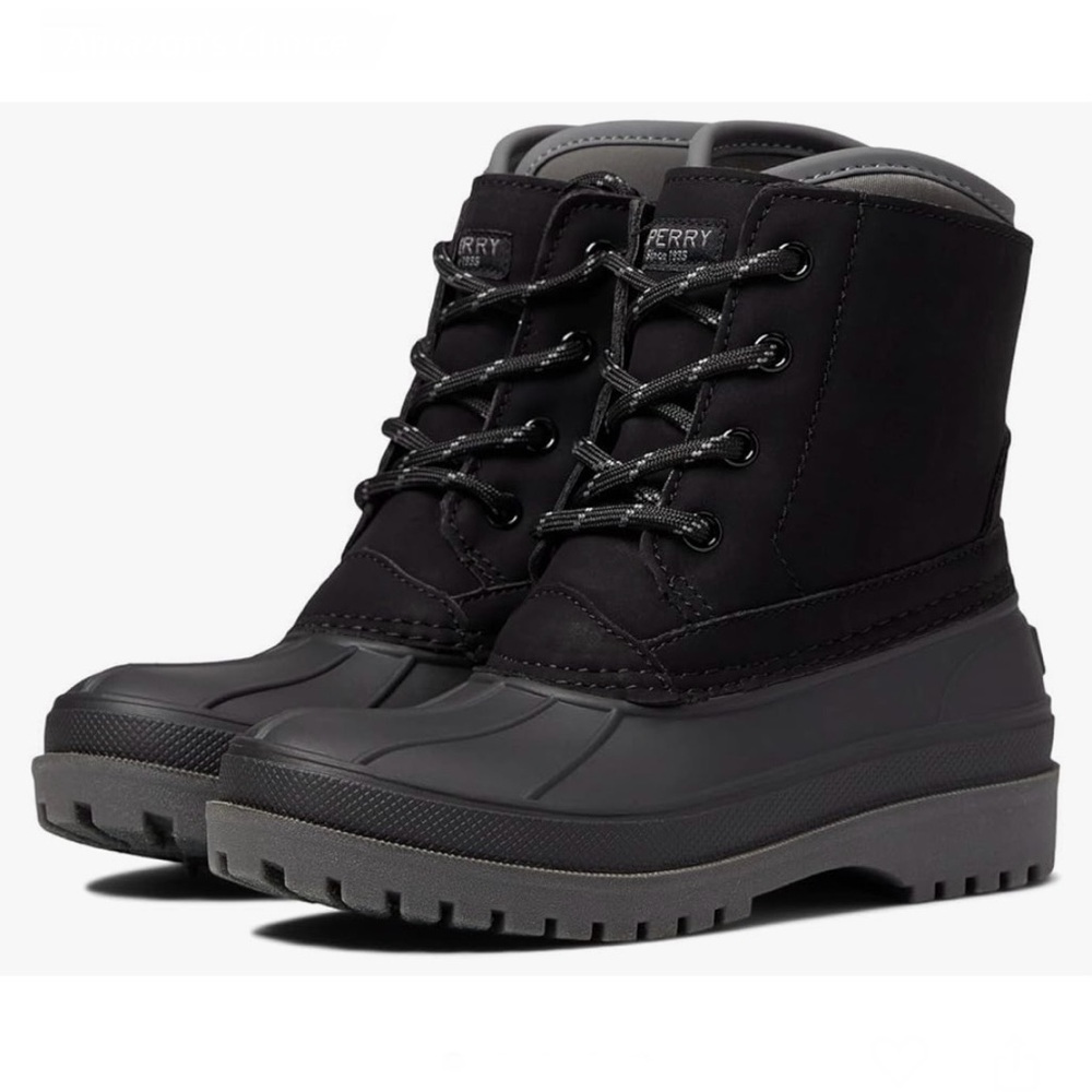 Black Waterproof Sperry Duck Boots